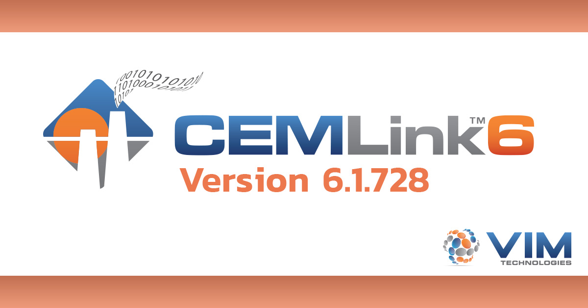 CEMLink 6 (version 6.1.728) - VIM Technologies graphic