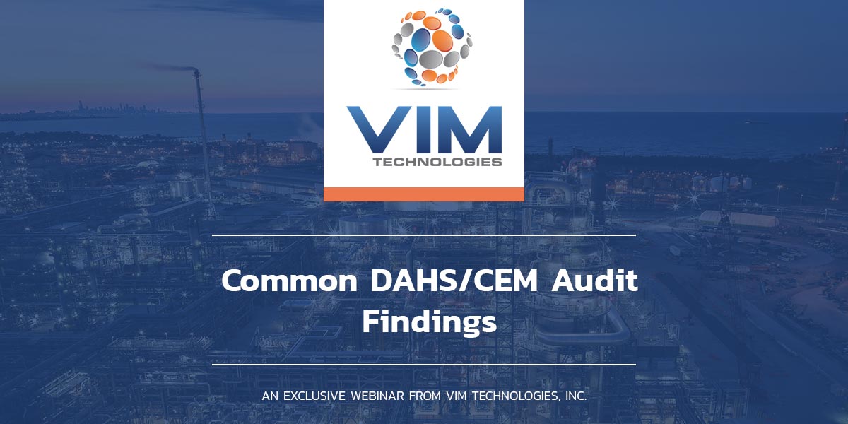 Common DAHS/CEM Audit Findings webinar graphic