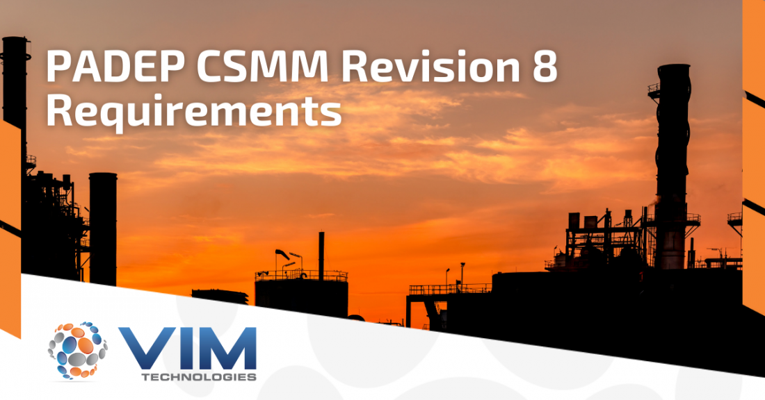 PADEP CSMM Revision 8 Requirements VIM Technologies